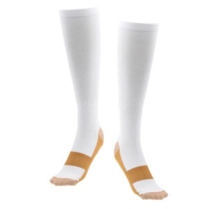 Copper Compression Socks White Color