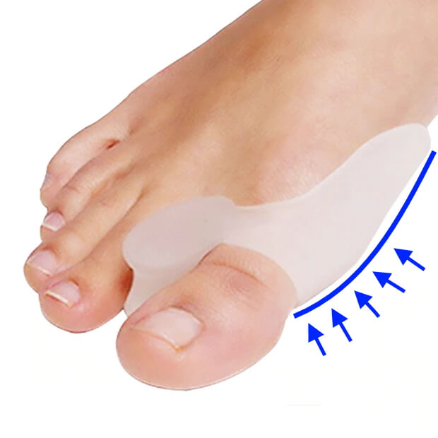 action of the Silicone Bunion Protector