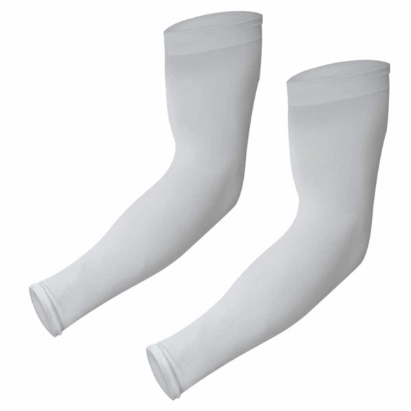 White Compression Arm Sleeves