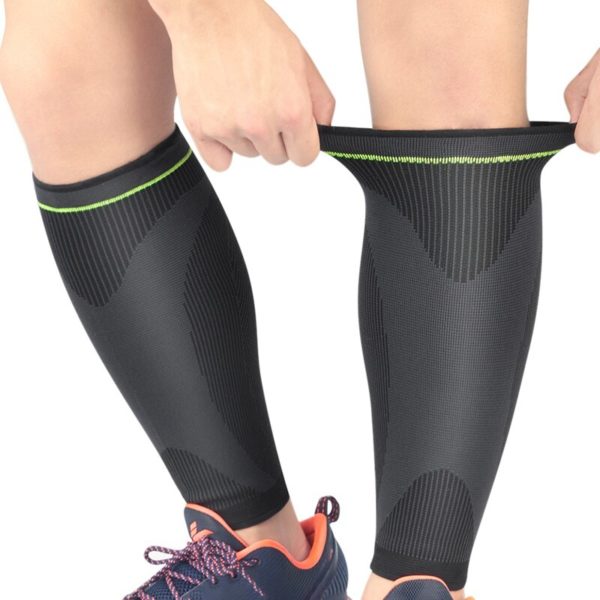 Wearing the Compression Calf Sleeves